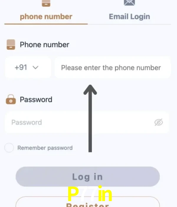 P77in login